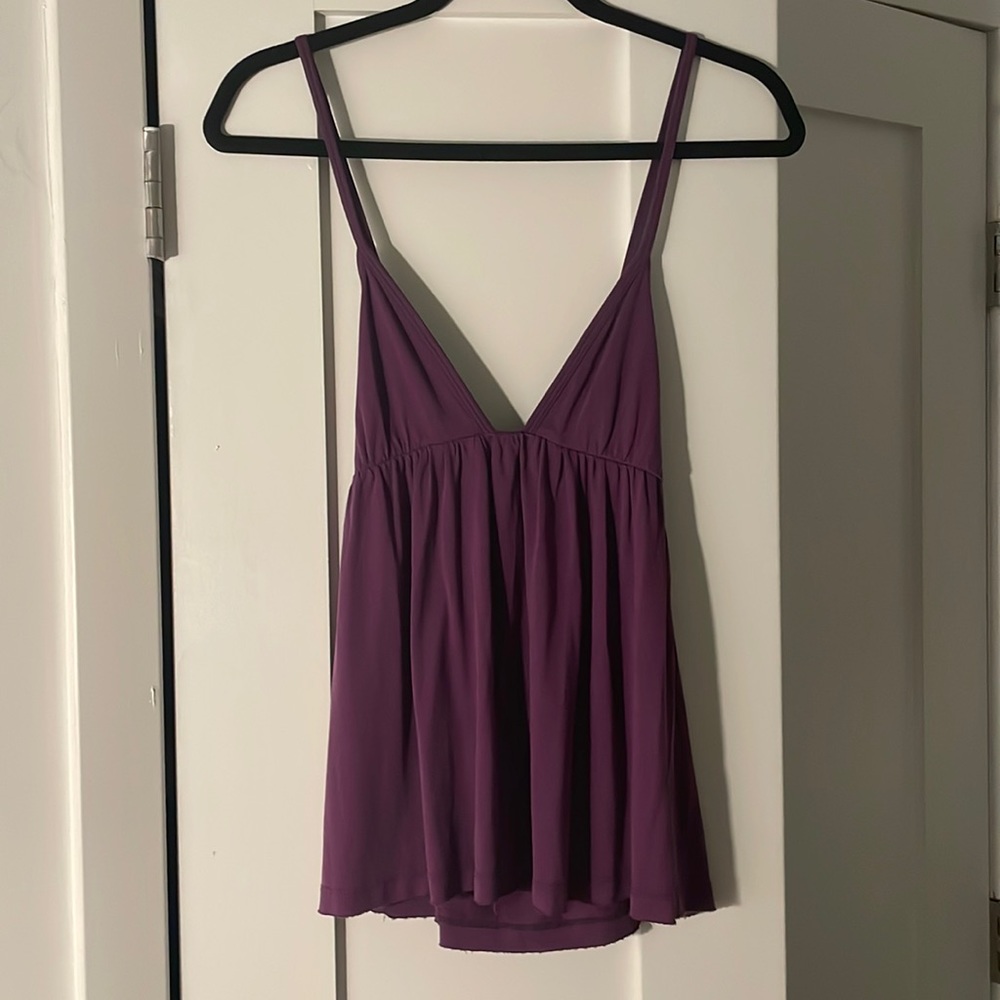 Purple free people triangle top